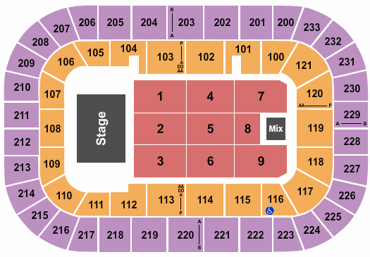 Bon Secours Wellness Arena Journey Seating Chart